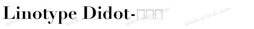 Linotype Didot字体转换